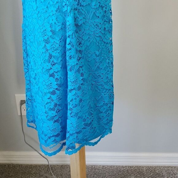 NWT,‎ blue lace dress. Sleevless size 15. By American Living. Great Easte… - Picture 5 of 9